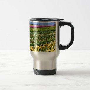 Taza De Viaje Campo tulipano de primavera