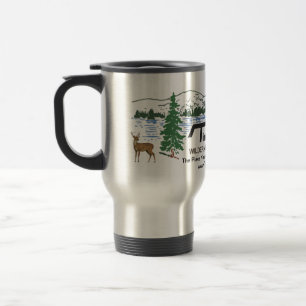 Taza De Viaje Campos del desierto de la charca de Tim