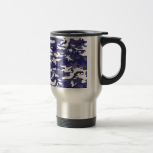 Taza De Viaje Camuflaje azul