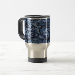 Taza De Viaje Camuflaje azul de la marina, ejército, ejército