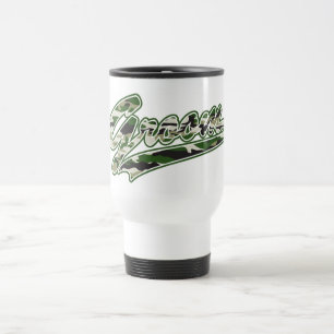 Taza De Viaje Camuflaje de novio militar