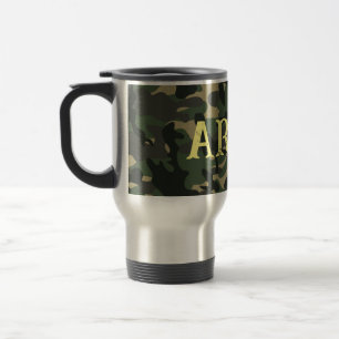 Taza De Viaje Camuflaje militar verde
