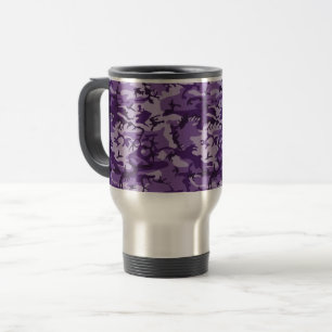 Taza De Viaje Camuflaje Púrpura, Militar, Ejército