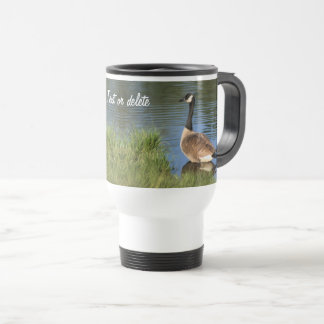 Taza De Viaje Canadá: Arte animal de ganso personalizado