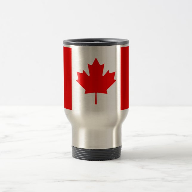 Taza De Viaje Canadá - bandera canadiense (Centro)