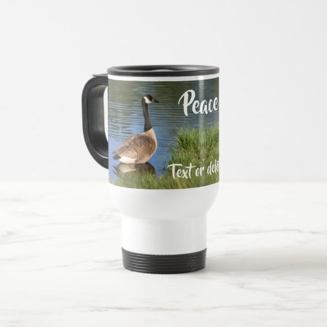 Taza De Viaje Canadá goce de paz palabras Inspiradoras (Anverso izquierdo)