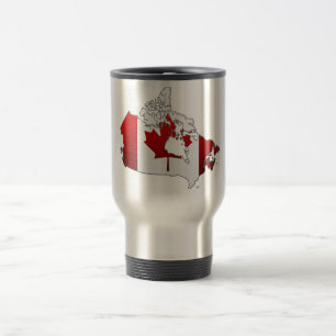 Taza De Viaje Canadá: Mapa
