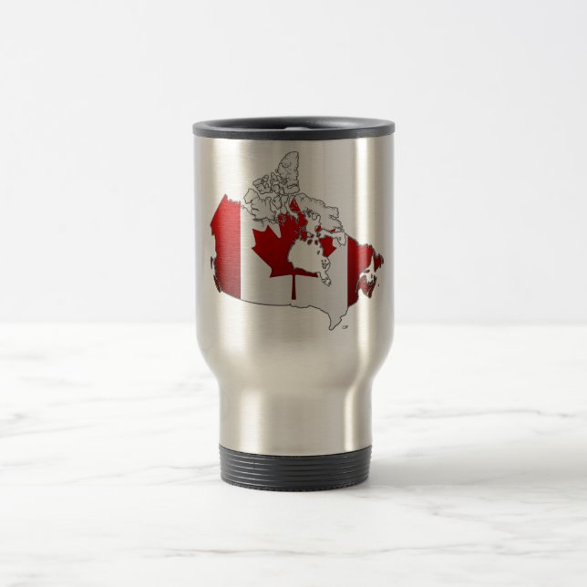 Taza De Viaje Canadá: Mapa (Centro)
