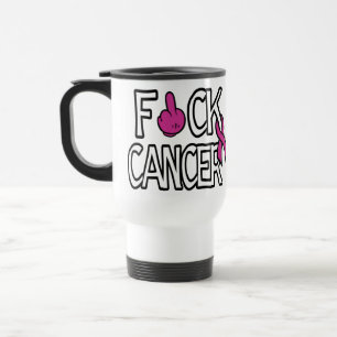Taza De Viaje CÁNCER DE F#CK... Cáncer de mama
