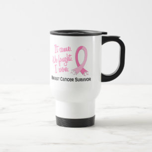 Taza De Viaje Cáncer de pecho del superviviente 11