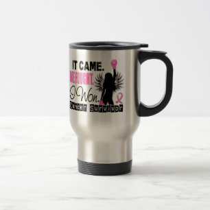 Taza De Viaje Cáncer de pecho del superviviente 22