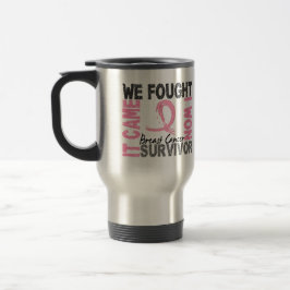 Taza De Viaje Cáncer de pecho del superviviente 5