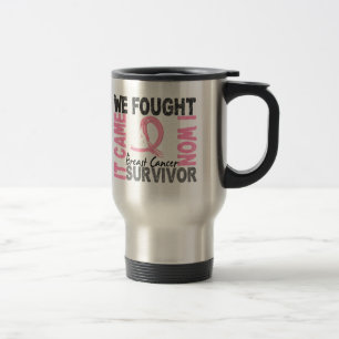 Taza De Viaje Cáncer de pecho del superviviente 5