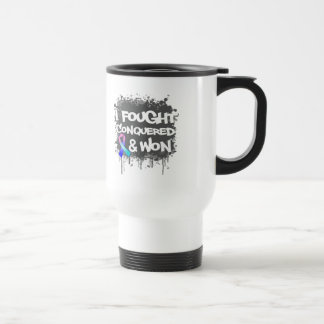Taza De Viaje Cáncer de tiroides que luché conquistado ganado