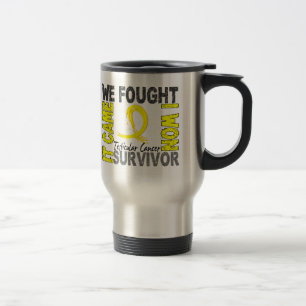 Taza De Viaje Cáncer testicular del superviviente 5