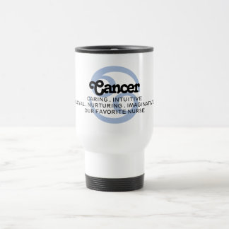 Taza De Viaje Cáncer Travesías de Rótulo Zodiaco Enfermería favo