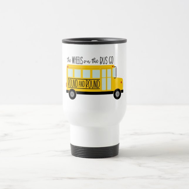 Taza De Viaje Canción de las ruedas de bus (Centro)
