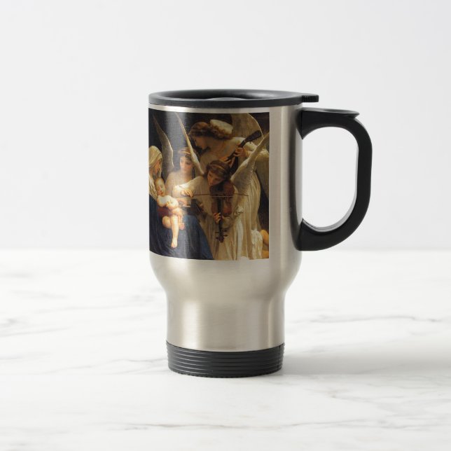 Taza De Viaje Canción de los ángeles, William-Adolphe Bouguereau (Derecha)