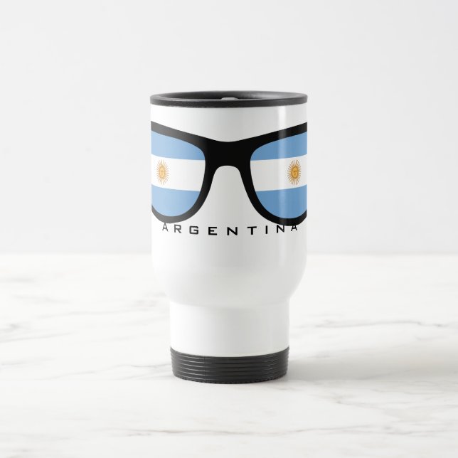 Taza De Viaje Canciones personalizados de Argentina Shades (Centro)