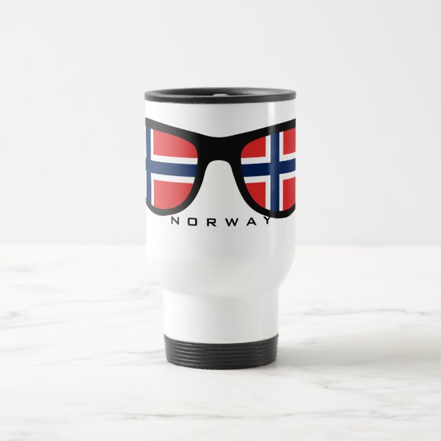 Taza De Viaje Canciones personalizados de los tonos de Noruega (Centro)