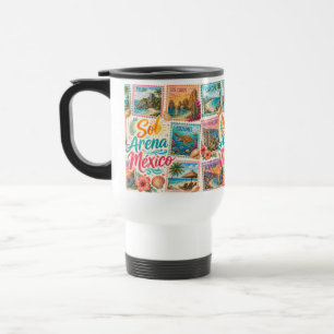 Taza De Viaje Cancun Sol Arena México Playas Hermosas Tropical