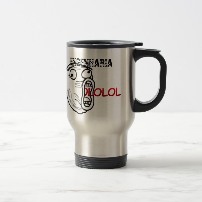 Taza De Viaje Caneca Engenharia Meme LOOOL (Derecha)