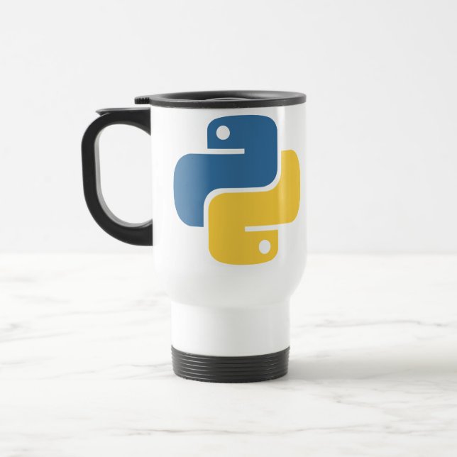 Taza De Viaje Caneca personalizada desenvolvedor python (Izquierda)