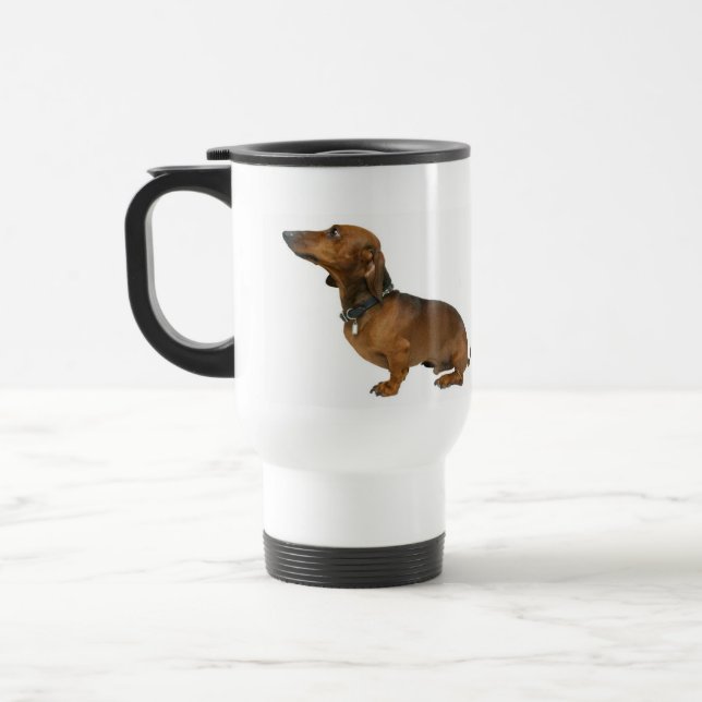 Taza De Viaje Caneca Térmica daschund (Izquierda)