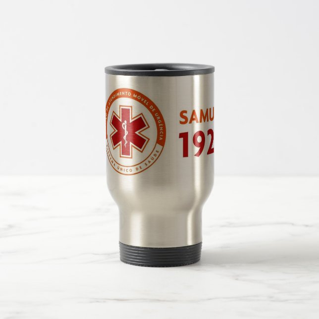 Taza De Viaje Caneca térmica logomarca SAMU 192 (Centro)