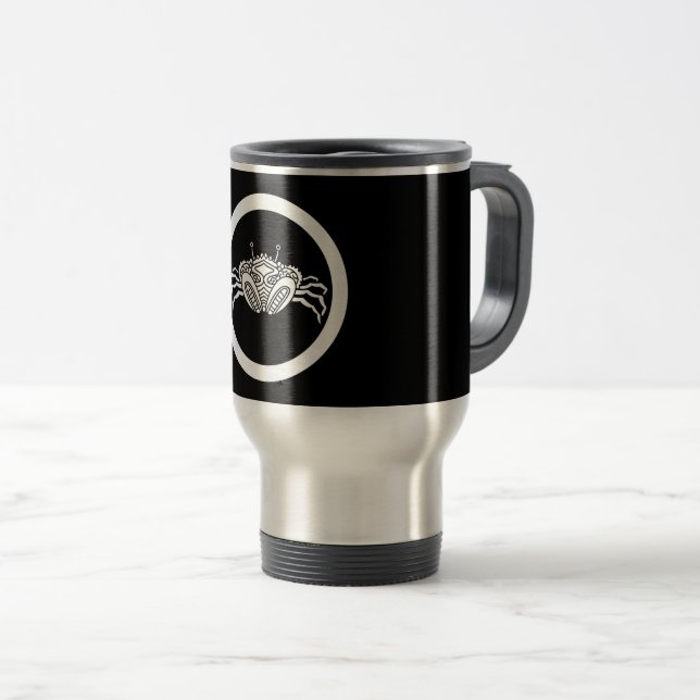 Taza De Viaje Cangrejo de mar de frente en círculo (Anverso derecho)