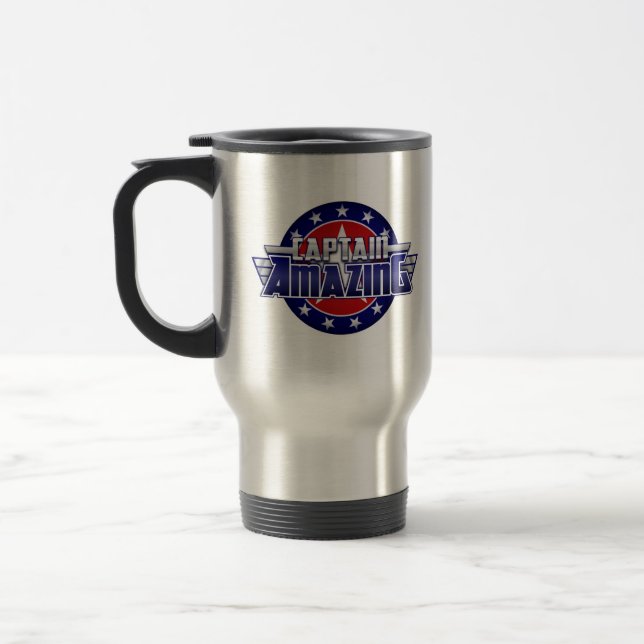 Taza De Viaje Capitán Amazing Travel Mug (Izquierda)