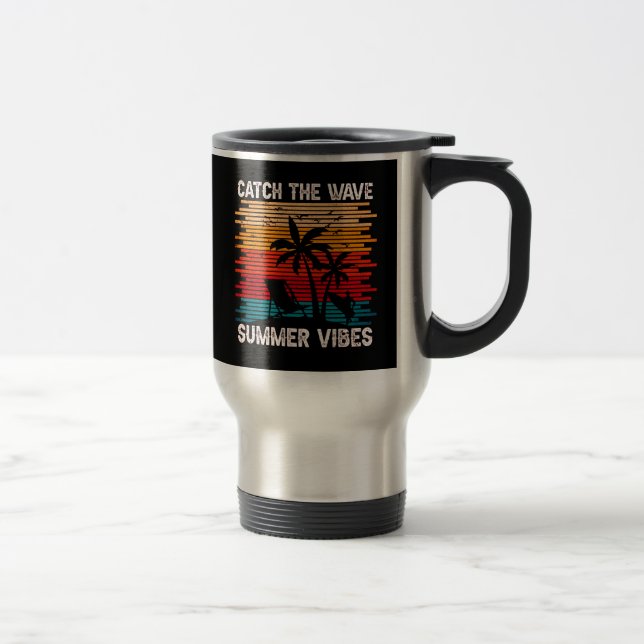 Taza De Viaje Captar Las Ondas De Verano (Derecha)