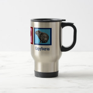 Taza De Viaje Capybaras del amor de la paz