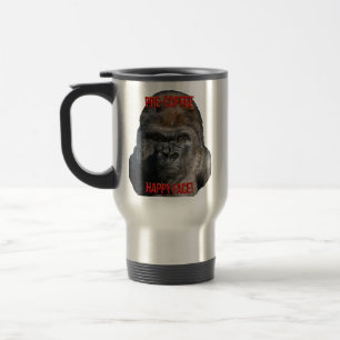 Taza De Viaje ¡Cara feliz pre-café!