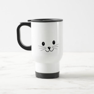 Taza De Viaje Cara linda del gato