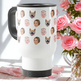 Taza De Viaje Cara personalizado, foto Personalizado, regalo fam