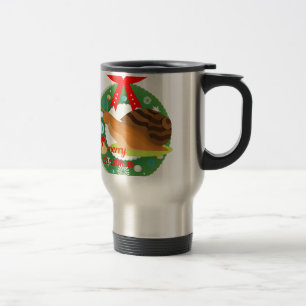 Taza De Viaje caracol de navidad