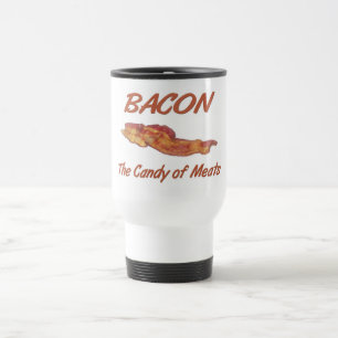 Taza De Viaje Caramelo del tocino de carnes