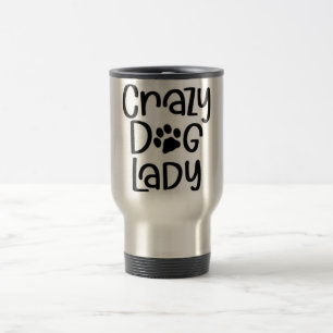 Taza De Viaje ****CARAZA SEÑORA DE PERRO**** INALÁMBRICA 10oz 