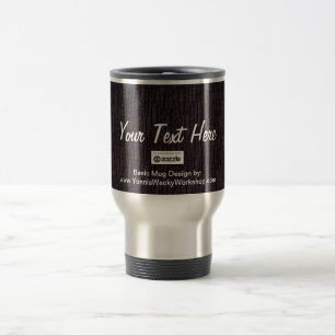 Taza De Viaje Carbón básico, tu texto aquí