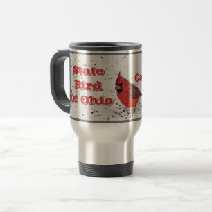 TAZA DE VIAJE CARDINAL ROJO, AVE ESTATAL DE OHIO