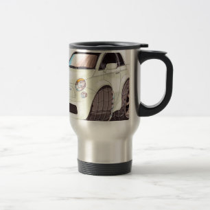 Taza De Viaje ¡Caricatura Fiat 500 manera tuning!