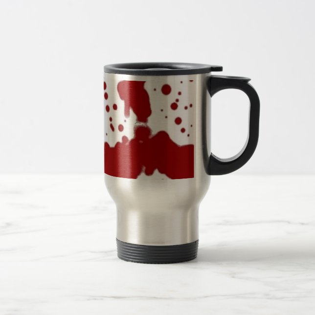 Taza De Viaje Carmesí en blanco (Derecha)