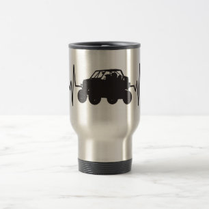 Taza De Viaje Carreras campo a través de UTV - pulso del latido