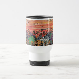Taza De Viaje Carreras del camello en la taza del viaje del