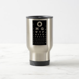 Taza De Viaje Carta de ojo divertida