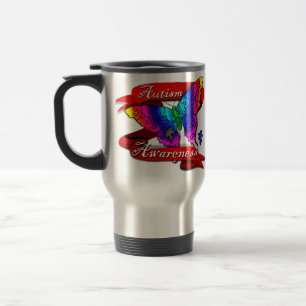 Taza De Viaje Cartel de sensibilización sobre el autismo