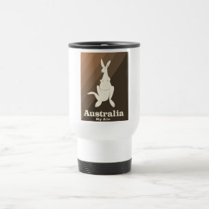 Taza De Viaje Cartel de viaje de canguro Australia By Air.
