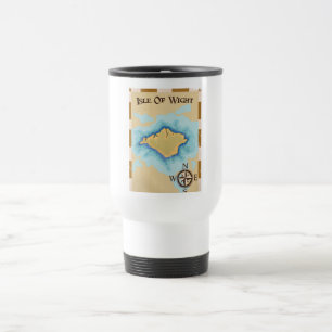 Taza De Viaje Cartel de viaje del mapa del tesoro de la Isla de