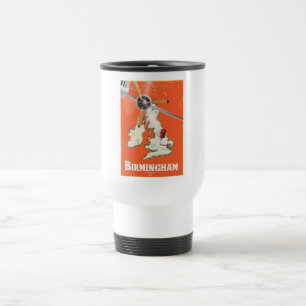 Taza De Viaje Cartel de viaje vintage de Birmingham